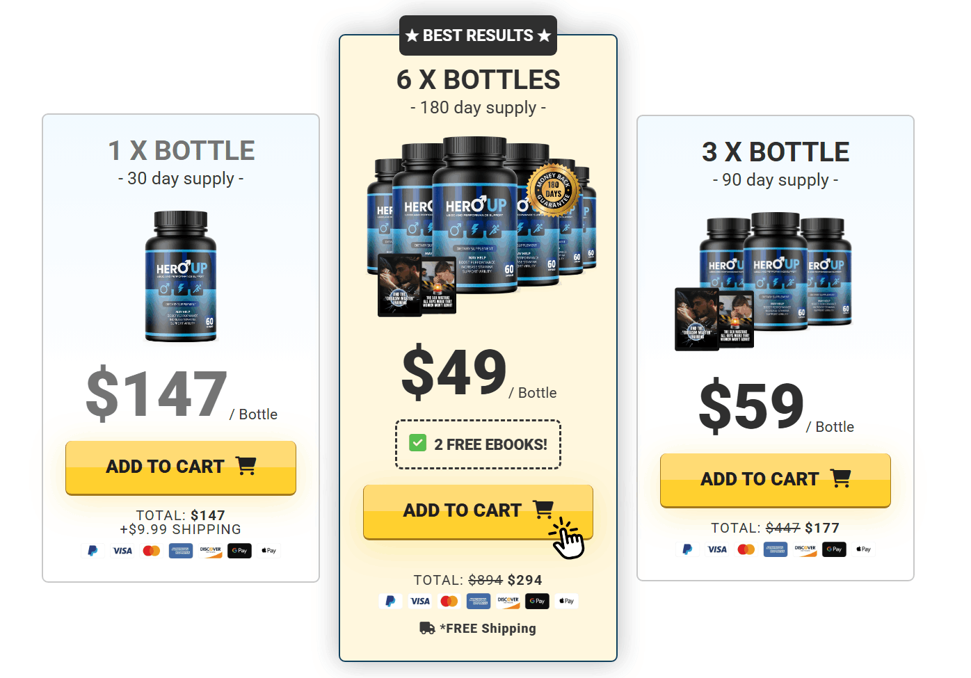 HeroUp Pricing Image